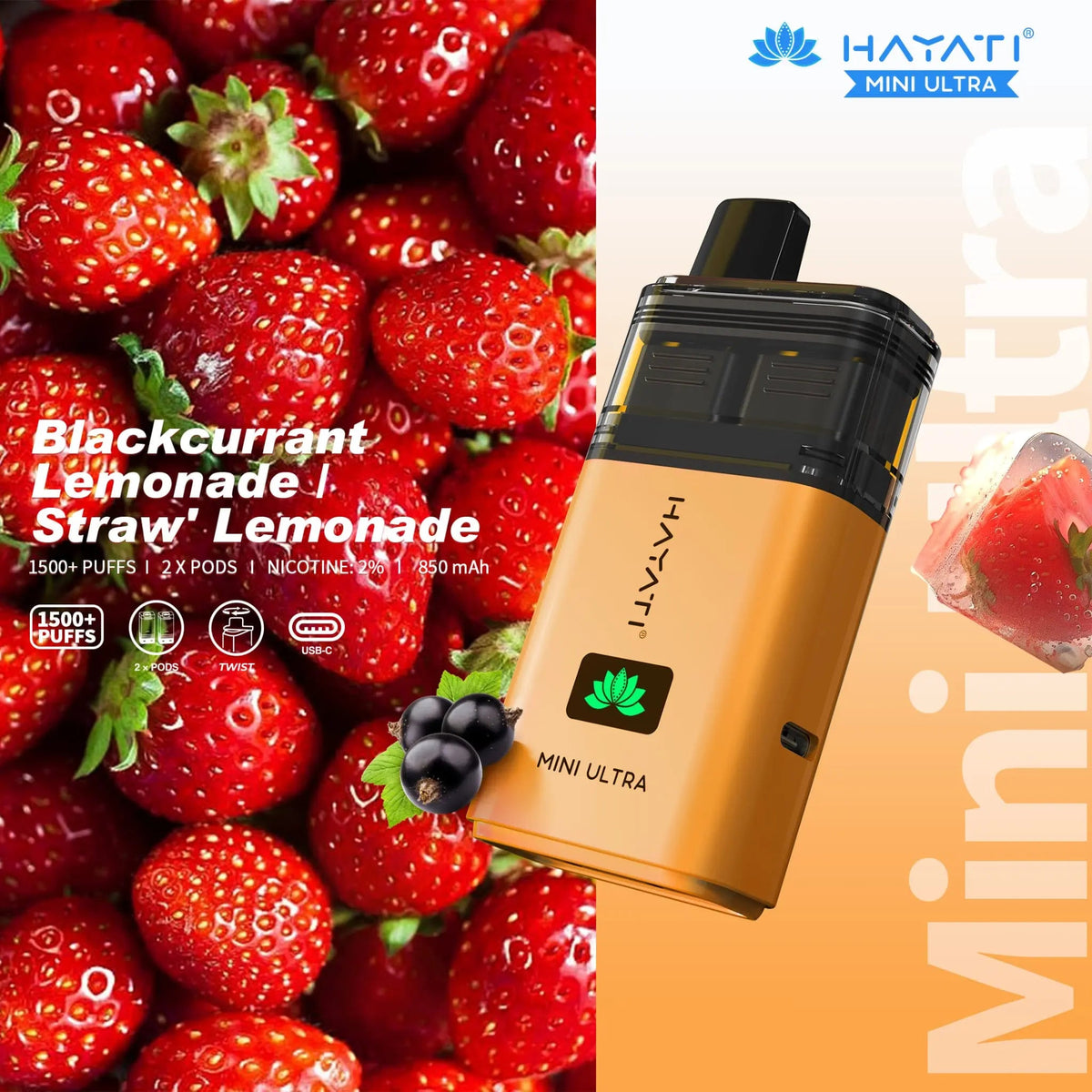 Hayati Mini Ultra 1500 Prefilled Vape Kit | 247 Puff District