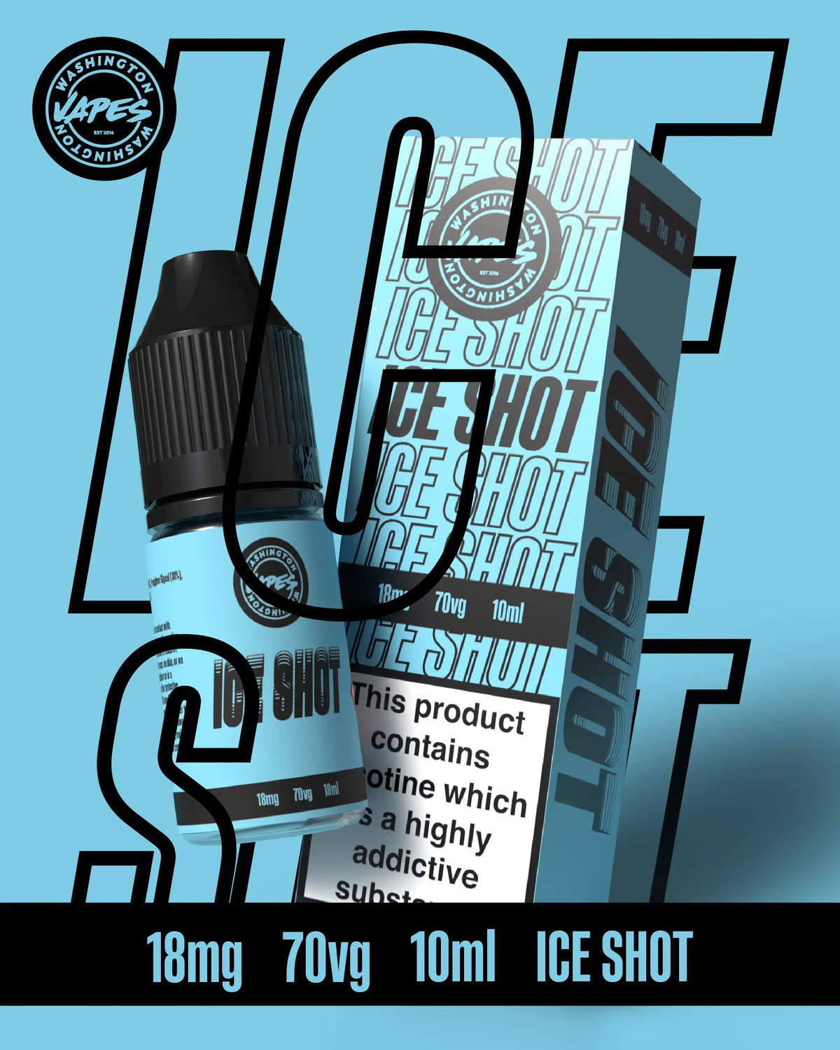 Washington Vapes Nicotine Shot 10ml | 247 Puff District