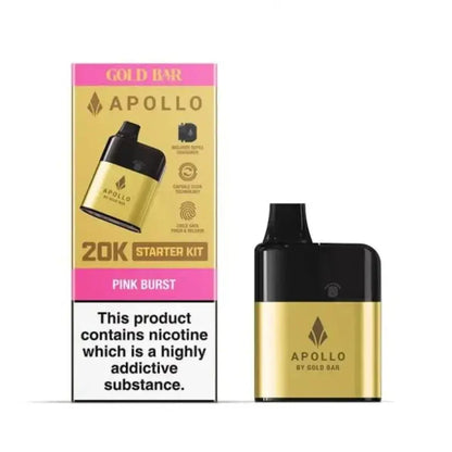 Gold Bar Apollo Vape Kit ( Pack of 5 ) | 247 Puff District