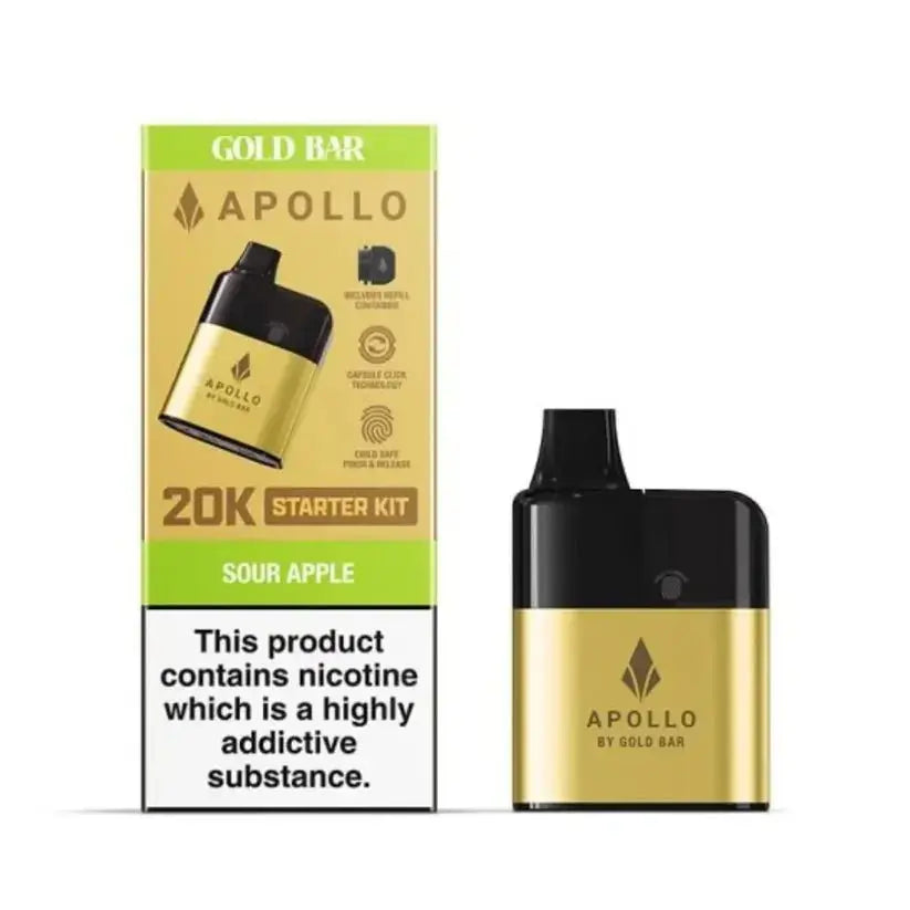 Gold Bar Apollo Vape Kit ( Pack of 5 ) | 247 Puff District