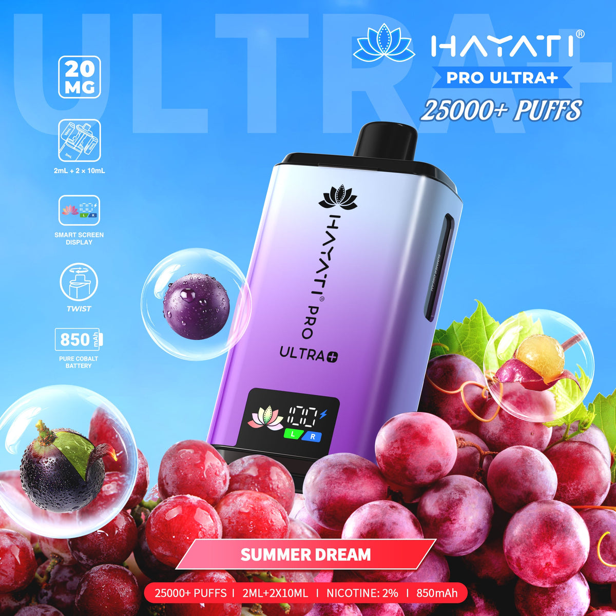 Hayati Pro Ultra+ 25000 Puffs Prefilled Pod Kit | 247 Puff District