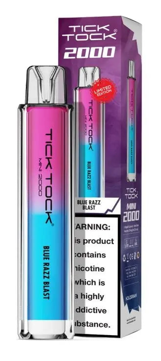 Tick Tock Mini 2000 Prefilled Vape Kit - (Pack of 5) | 247 Puff District
