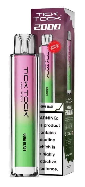 Tick Tock Mini 2000 Prefilled Vape Kit - (Pack of 5) | 247 Puff District