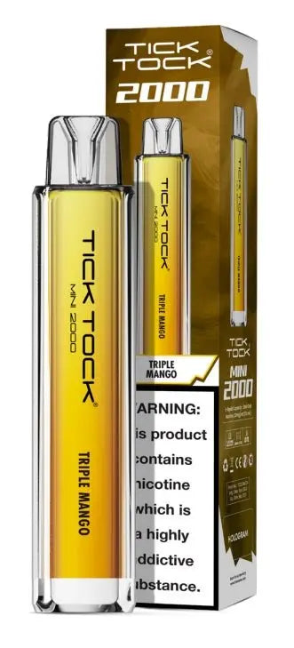 Tick Tock Mini 2000 Prefilled Vape Kit - (Pack of 5) | 247 Puff District