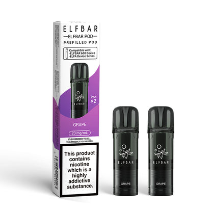 ELFBAR 600 Prefilled Replacement Pods 2PK | 247 Puff District